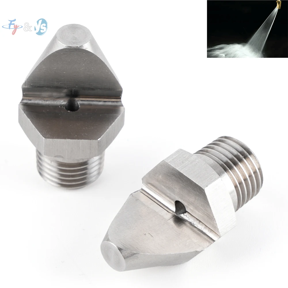 Stainless Steel Narrow-Angle Fan-Shaped Cleaning Spray Nozzle V-Type high-Pressure Nozzle high-Impact Nozzle 1/8
