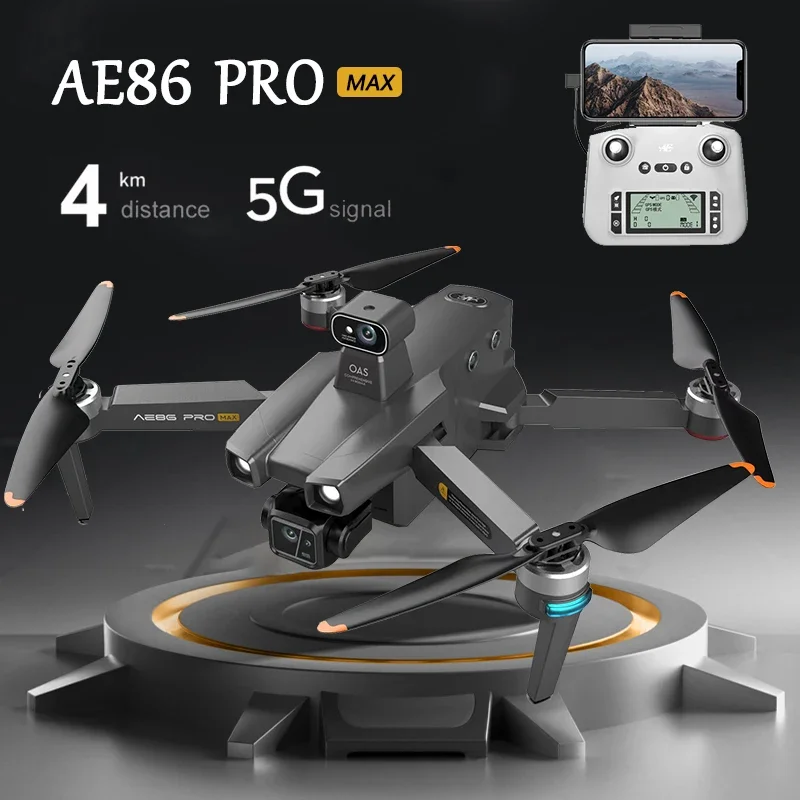 

AE86ProMax Drone Three Axis Gimbal aerial vehicle 5G Image Transmission 8K Professional HD Aerial Photography RC aircraft Toys