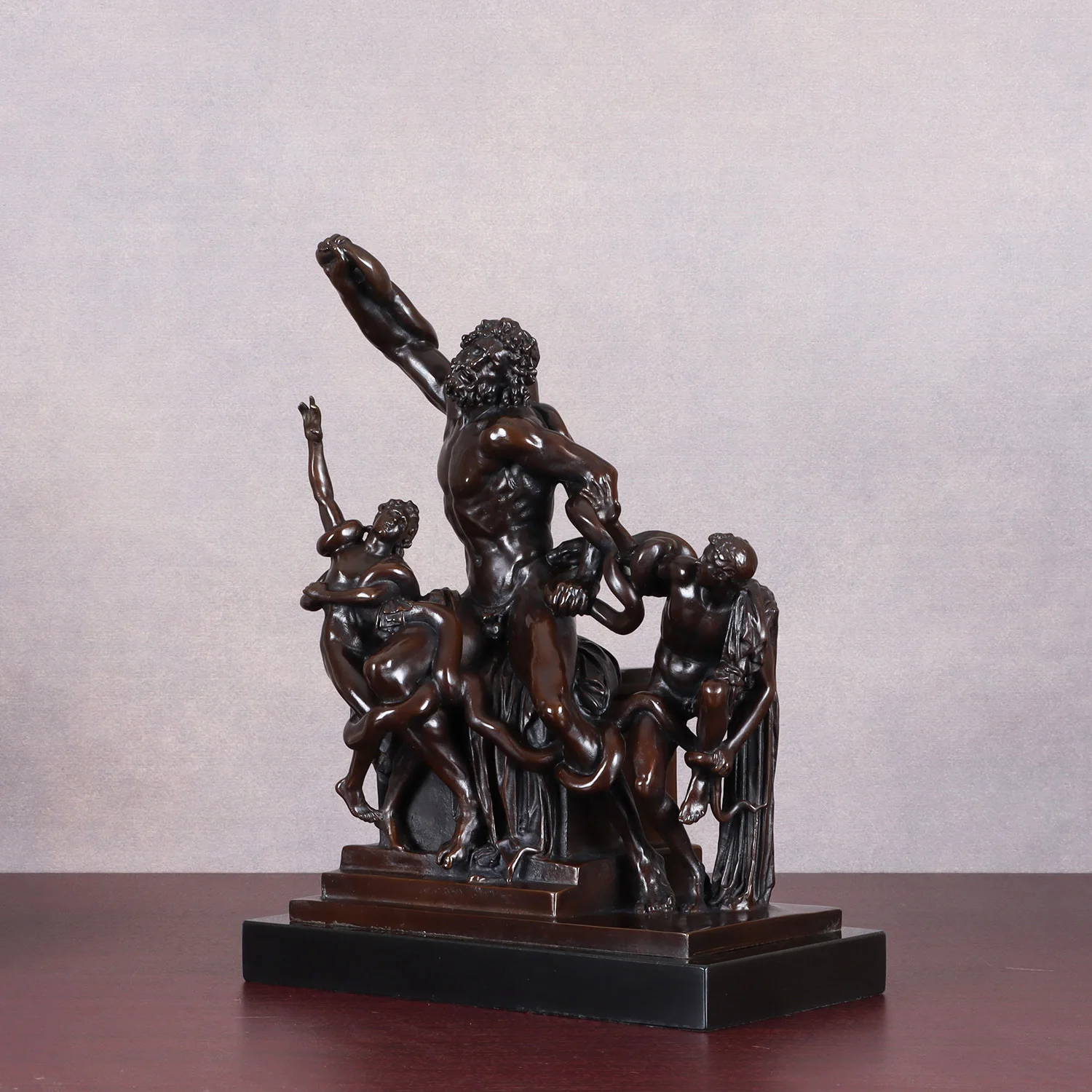 Bronze Laocoon and His Sons Statue Famous Replica Sculpture Ancient Greek Classical Art Villa Home Decor