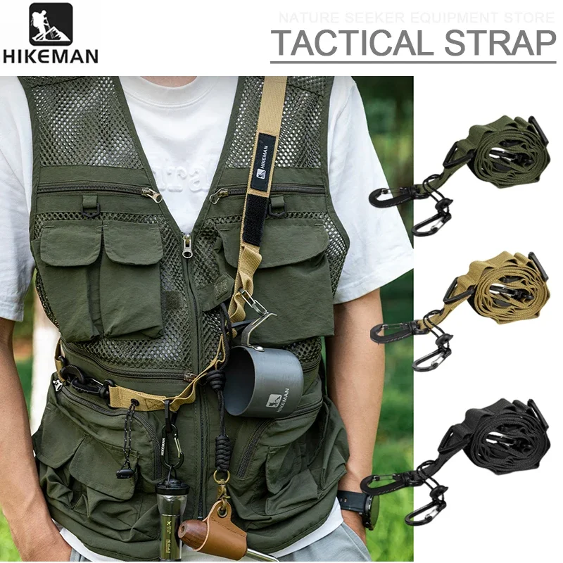 Многофункциональный ремень HIKEMAN, тактический ремень с креплением на плечо для кемпинга, Походное снаряжение, аксессуары, гаджеты