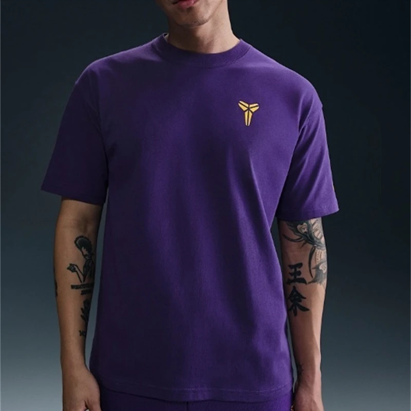 

Nike Dri-FIT Short Sleeve T-Shirt Mamba Logo Men's Women's Black White Casual Sports Top Basketball Sweatshirt Tees Clothing