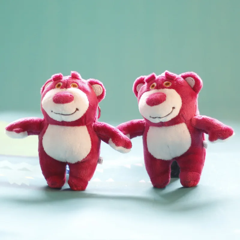 MINISO Toy Story 3 Lotso Lots-o'-Huggin' Bear Cosplay Keychain Doll Toy Plush Dolls Kids Christmas Gift Pendant Accessories