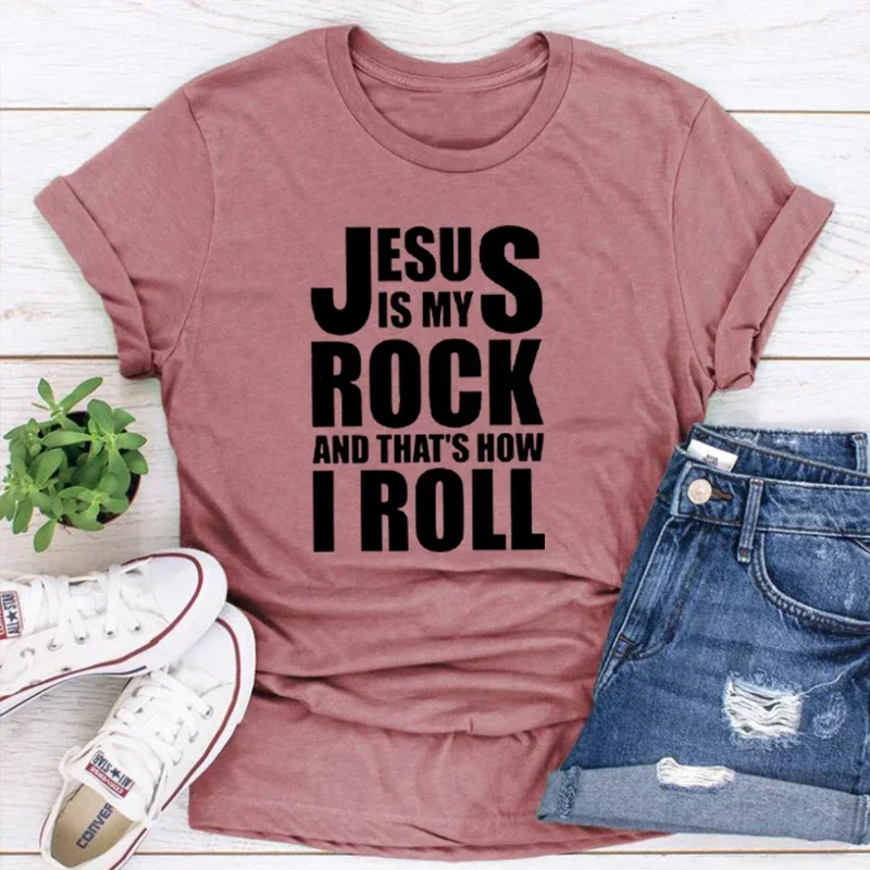 

Christian Jesus Tee Bible Verse Kawaii Clothes Faith Top God Religious Graphic Tshirts Aesthetic Religion Shirt m