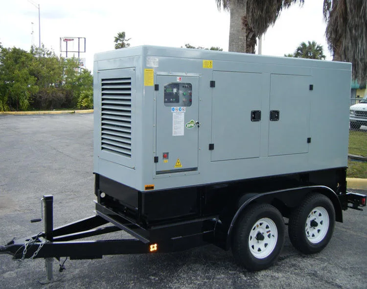 30kw Silent Type Portable Diesel Generator Set for Cold Storage Trailer Generator Diesel Backup Electric Power Genset 37.5kva
