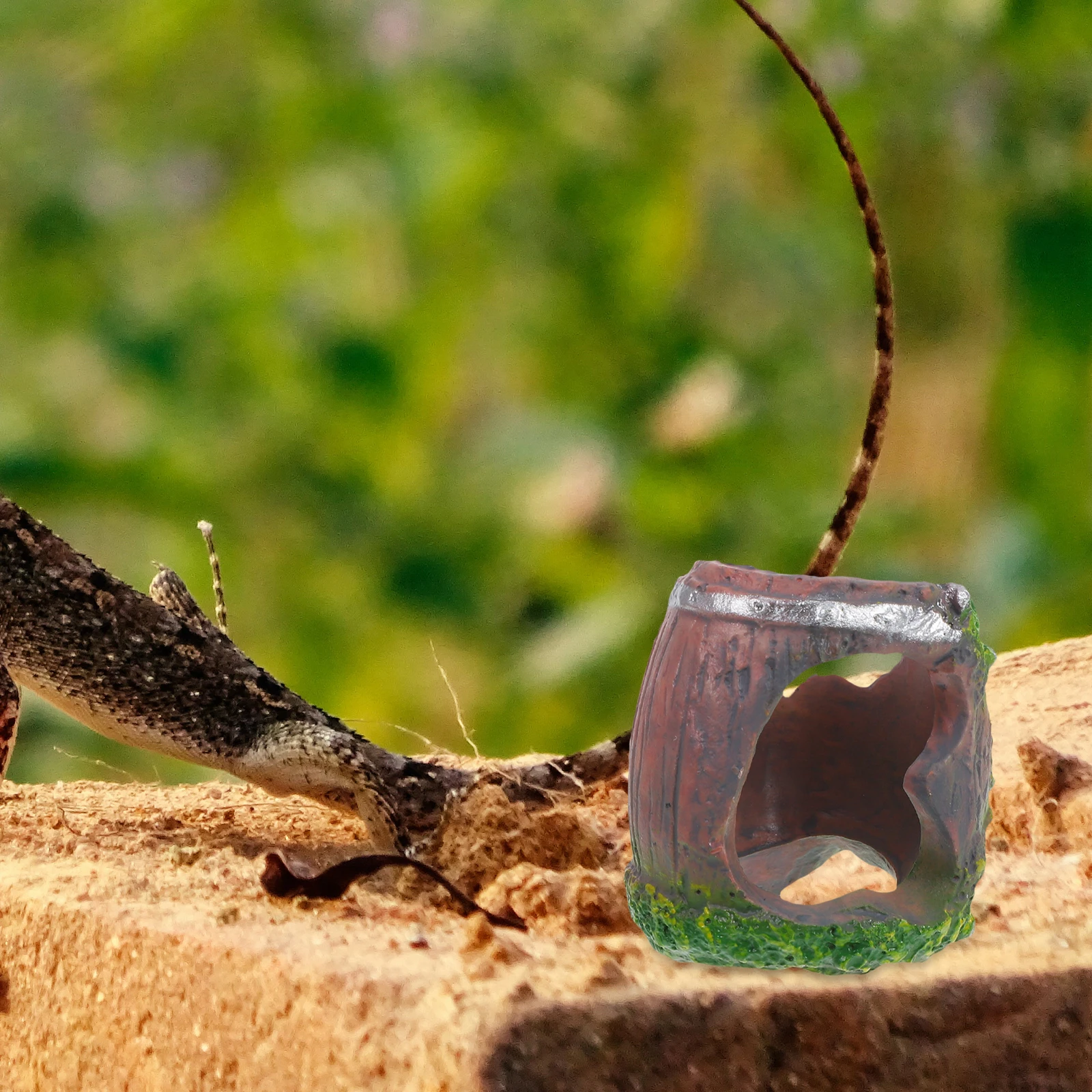 

Cave Fish Shelter Aquarium Decor Reptile Habitat Tank Accessories Spider Hideout Cave Breeding Box Small Animals