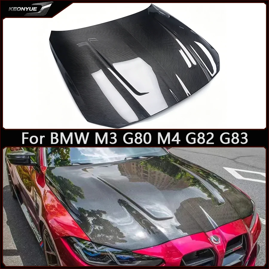 

For BMW M3 G80 M4 G82 G83 2020+ Carbon Fiber Hood Engine Cover Hood Car Headliner CSL Style Car Accessories body kit