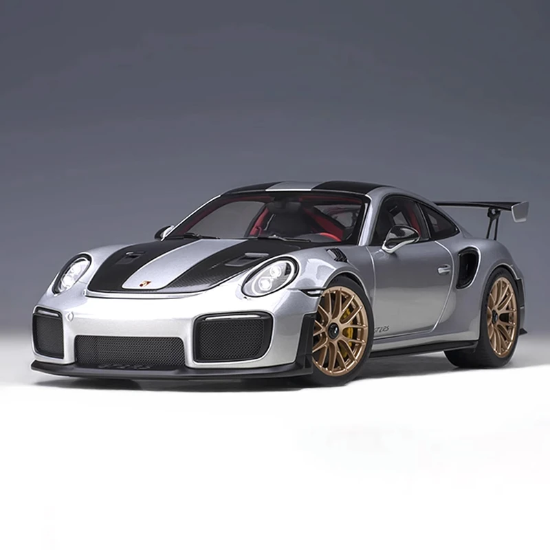 Porsche 911 GT2 RS 1:32, coche deportivo de aleación, coche de carreras de Metal fundido a presión, modelo de simulación de luz de sonido, colección