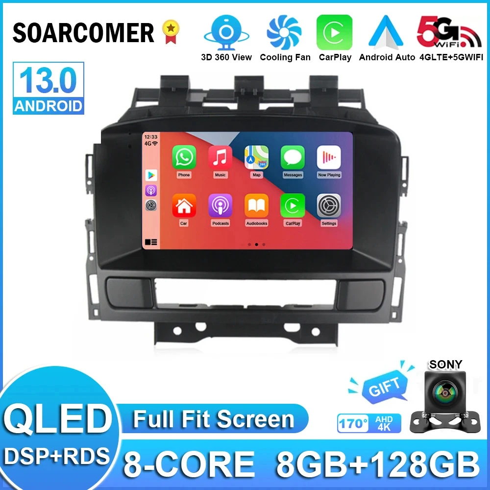 Android 13 Carplay Android Auto For Buick Excelle GT XT Opel Astra J 2011 2012 2013 2014 Car Radio Stereo Car Multimedia Player