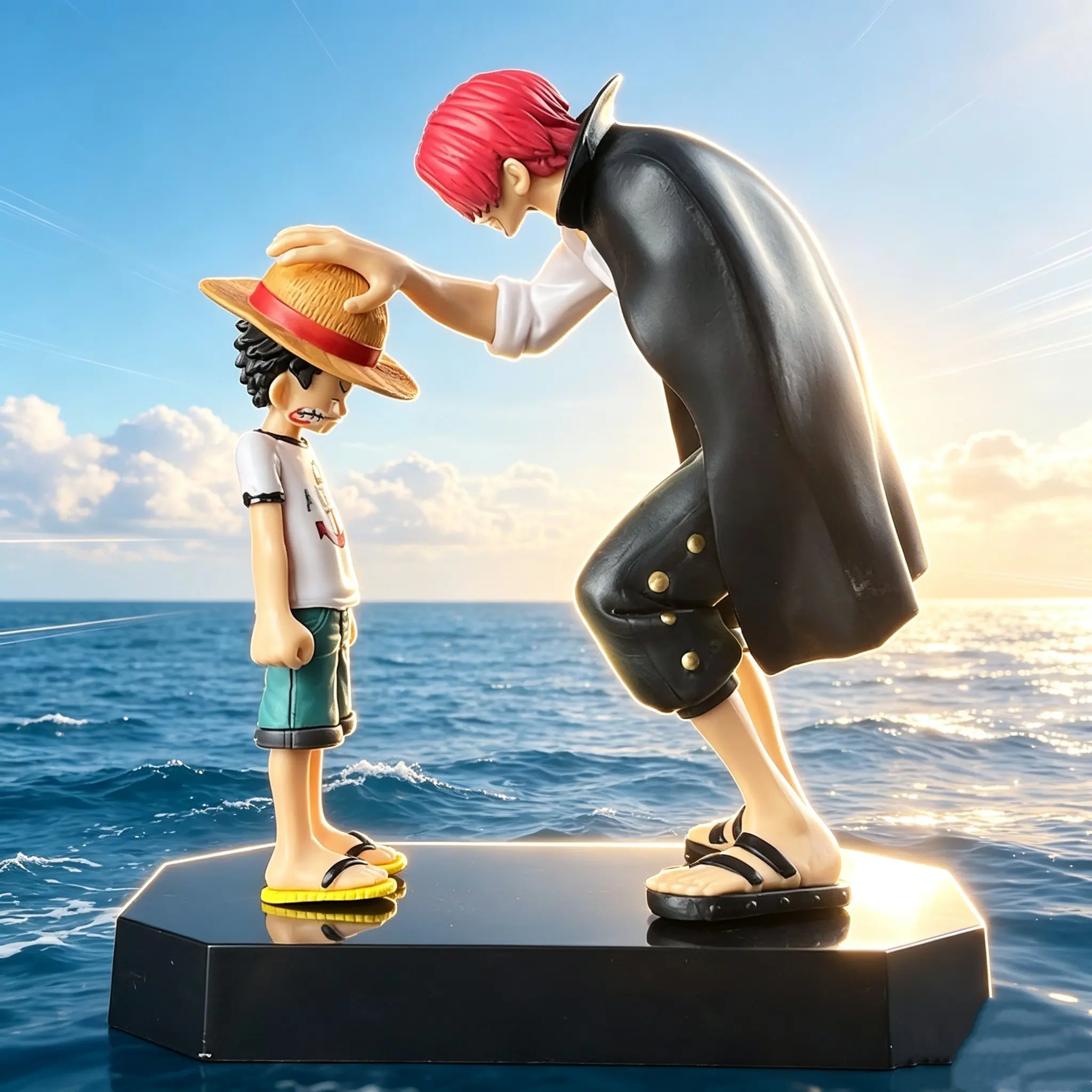 One Piece Anime Figure Four Emperors Shanks Straw Hat Luffy Action Figure Sabo Ace Sanji Roronoa Zoro Figurine toy