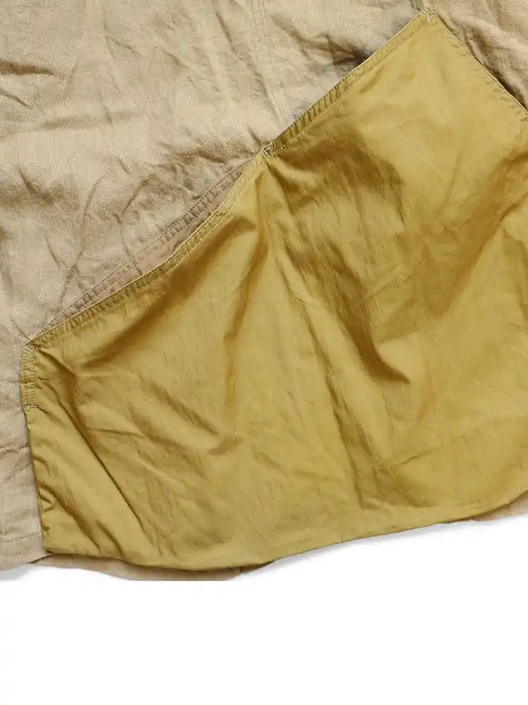 23AW KAPITAL Japanese Casual Color Blocked Lapel Loose Jacket Long Sleeved Shirt for New