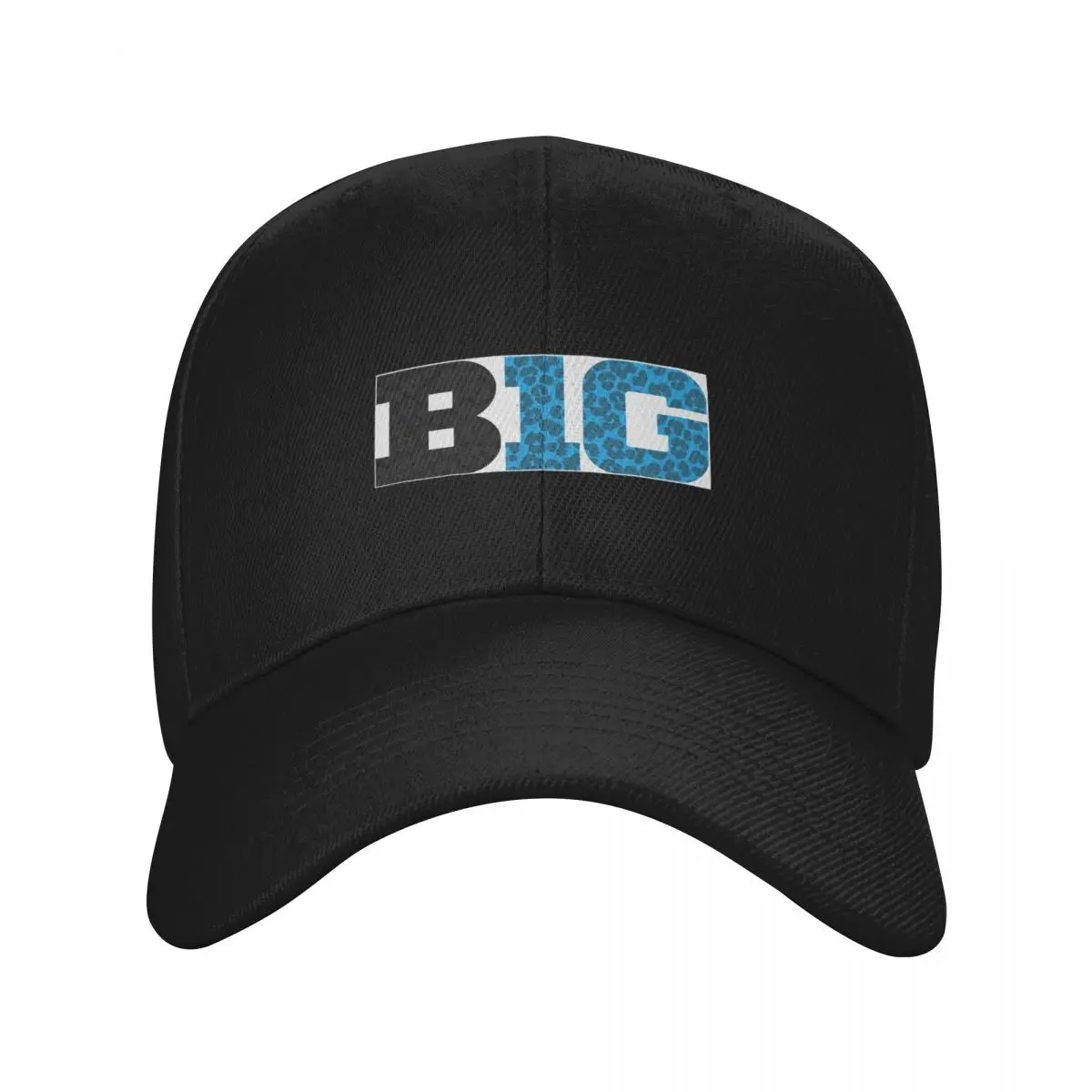 BIG TEN conference cheetah pattern blue and black Baseball Cap Military Tactical Cap Hat Beach Icon For Girls Men's