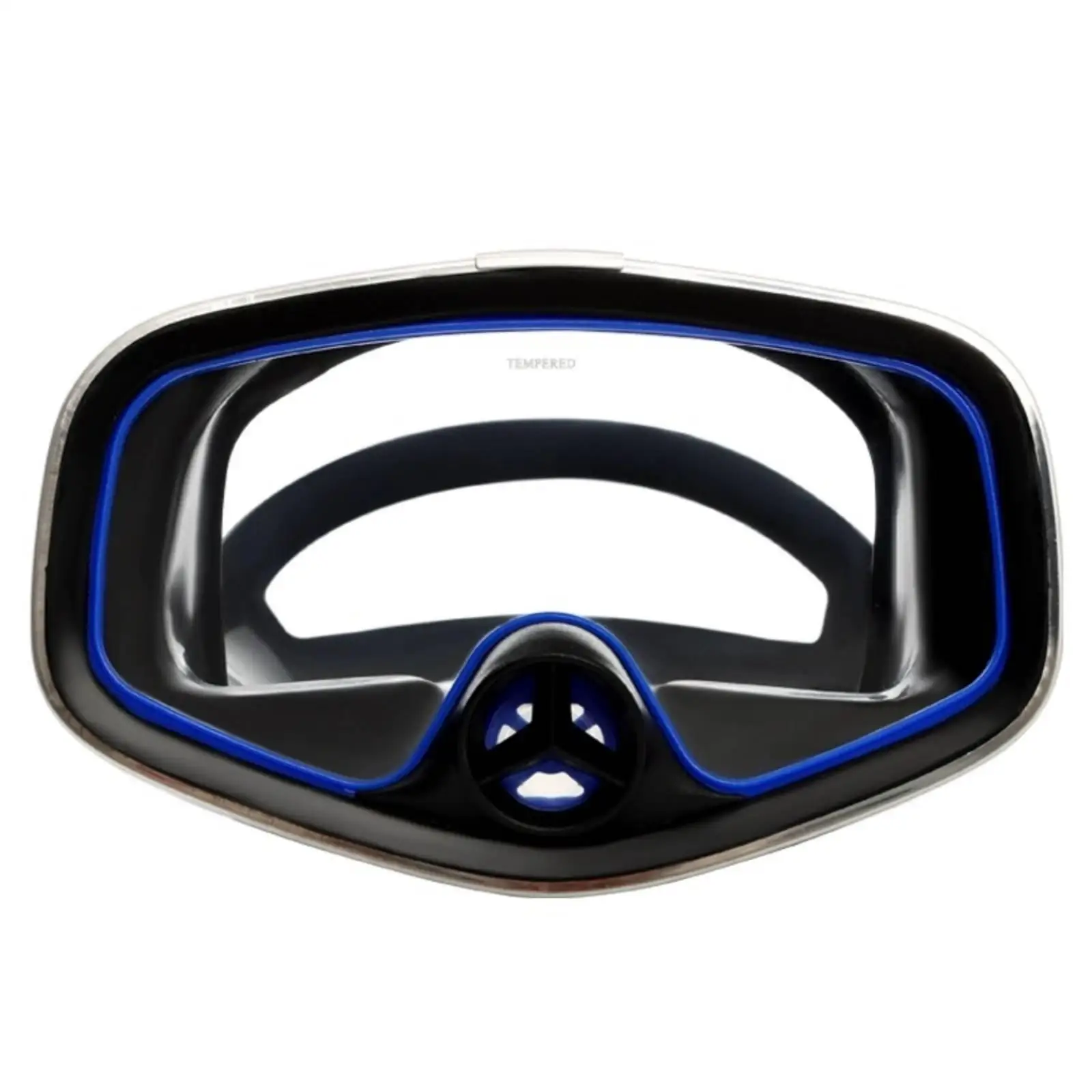 Snorkeling Swim Mask for Adult Men Women Large Frame Diving Goggles with Nose Bridge Cover