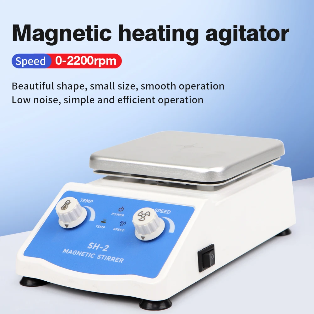 

AC100-240V Heating Magnetic Stirrer Laboratory Magnetic Mixer With Stir Bar 2000ml Liquid Mixer EU UK US AU Plug Stirring Device