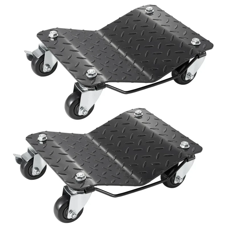 2PCS Wheel Dolly 3000 lbs/1360 kg Car Dollies, Wheel Dolly Car Tire Stake Set of 2 Piece, Heavy-duty Car Tire Dolly Moving Cars