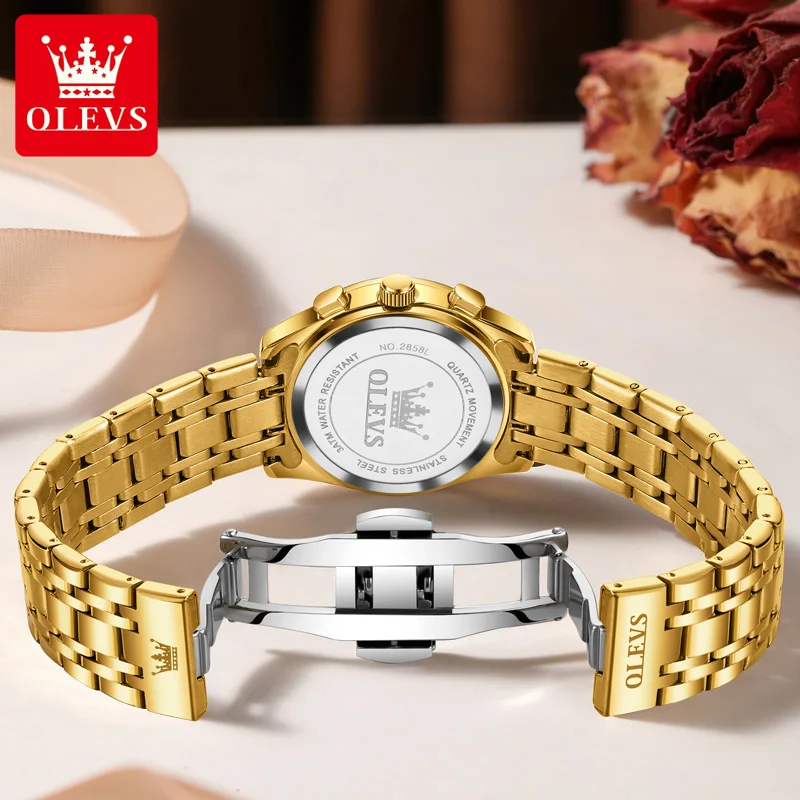OLEVS Brand Quartz Women's Watch Waterproof Women's Multi Functional Watch 2858