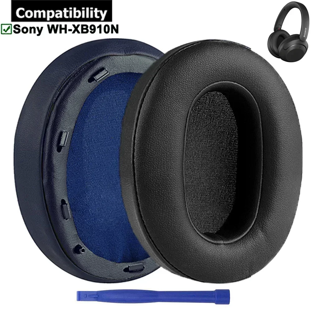 

Memory Foam Protein Leather Replacement Ear Pads Cushions Muffs Earpads For Sony WH-XB910N Headphones