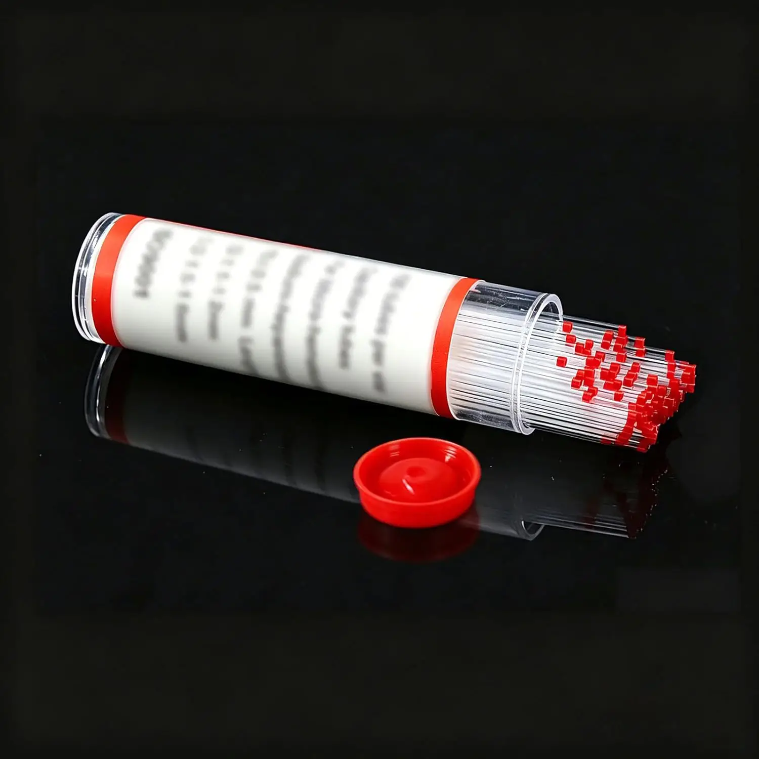 100Pcs Glass Capillary Tube，75 mm Melting Point Tube，1.1mm ID and 1.5mm OD for TLC Spotting, Borosilicate Glass Capillary Sturdy