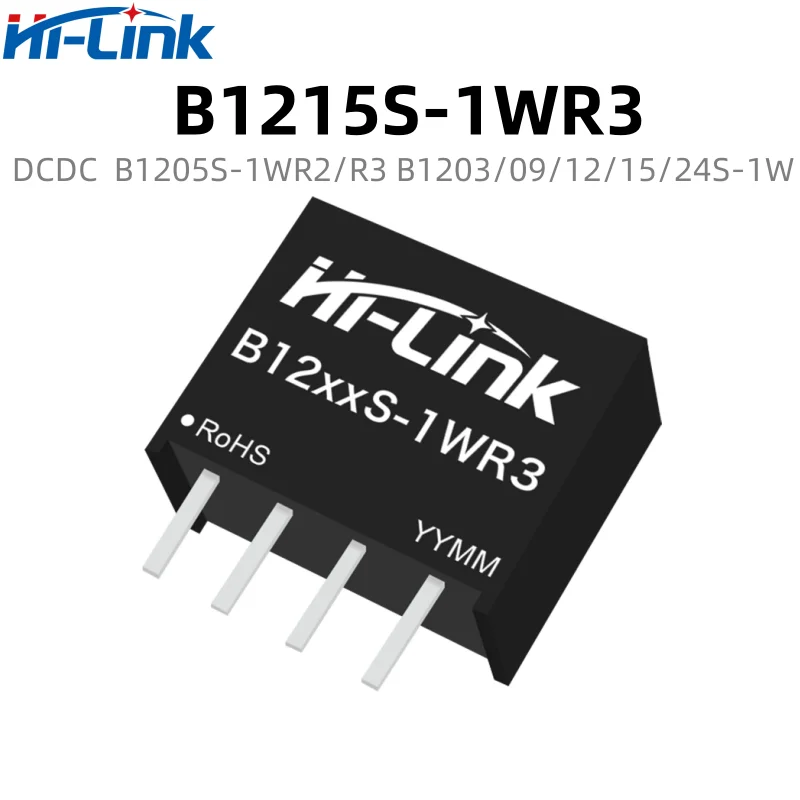 DCDC-B1203S-1WR3 de entrada de voltaje constante para el hogar, convertidor de salida única, interruptor inteligente, módulo de potencia aislado, 1W, 3,3 V, 303mA