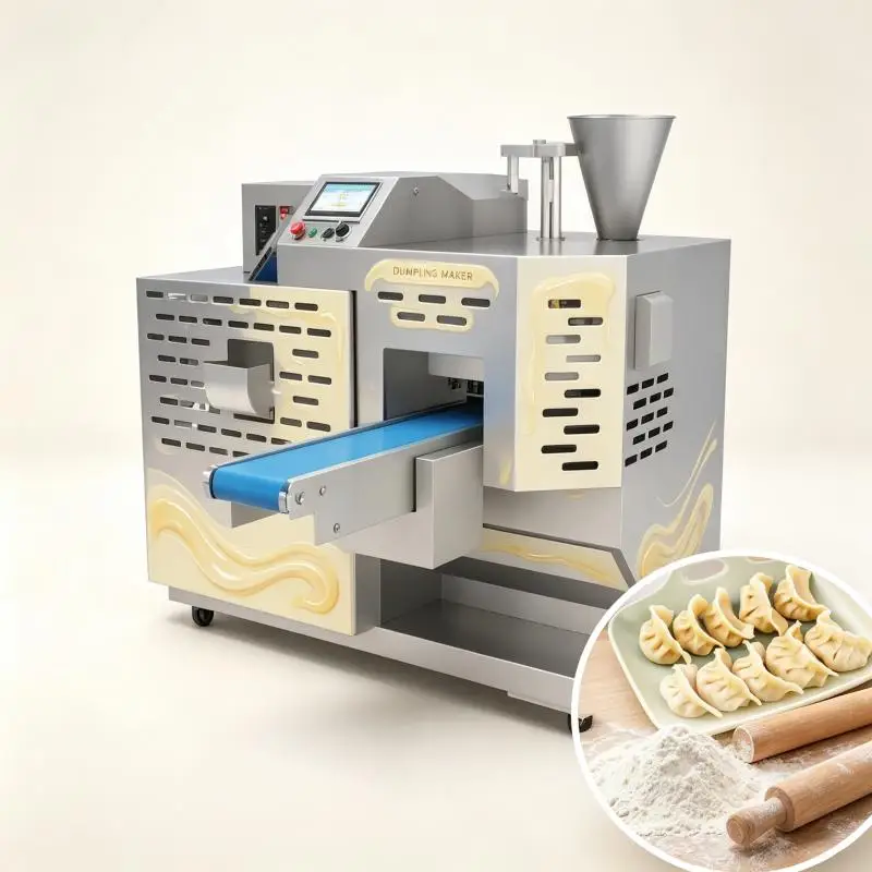 Commercial Automatic Dumpling Machine Dough Wrapper Filling Forming Sealing Equipment for Restaurant Catering Services