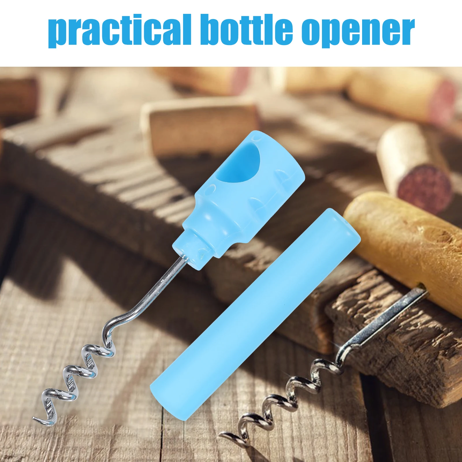 

5Pcs Red Wine Opener Compact Pocket Corkscrew Easy Carry Bottle Opening Gadget for Home Hotel Outdoor Beverage Accessory