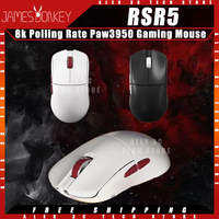 JAMES DONKEY RSR5 Gaming Mouse Tri-mode 8k Polling Rate Paw3950 Sensor Lighweight Ergonomics Esports Gamer Mouse Pc Accessory