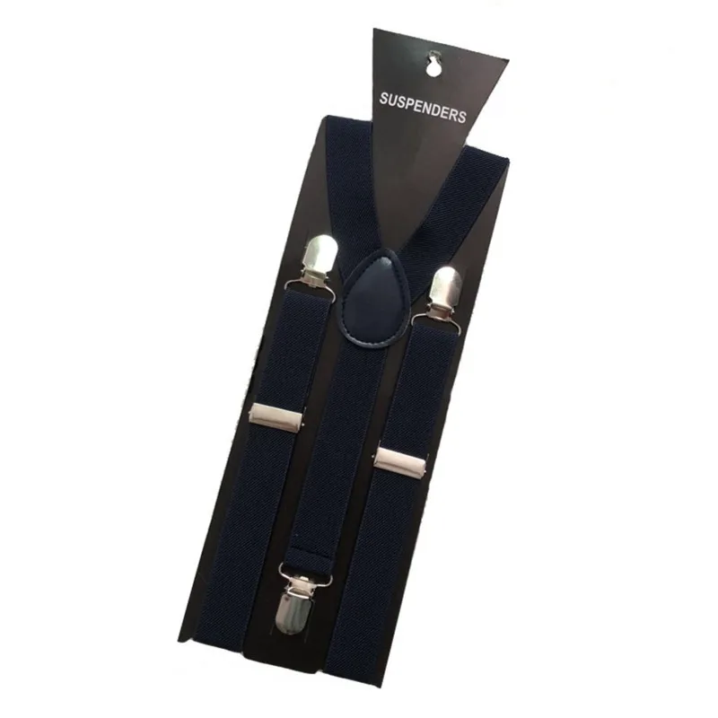 Men's High Elastic Adjustable Suspenders with 3 Strong Clips