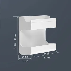 منظم حائط متعدد الوظائف لأجهزة التحكم عن بعد والهواتف المحمولة أفضل 6 مبيعات رف الكتب ولاعة المقص - رقم 1