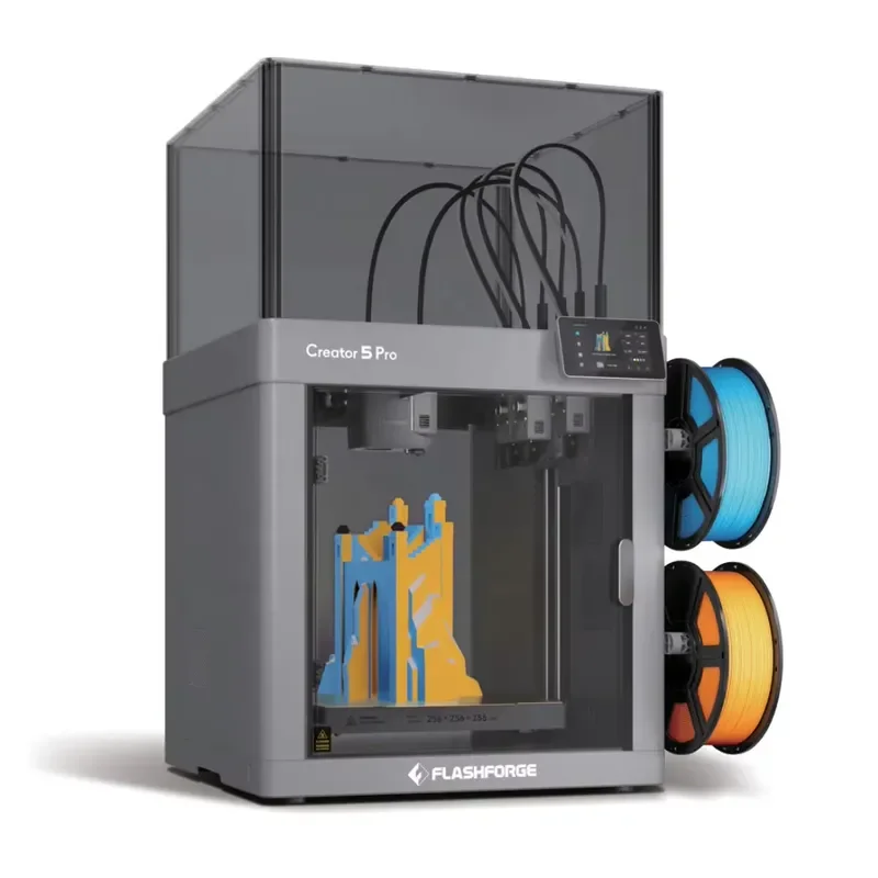 Creator 5 Pro 4-Toolheads Enclosed  Faster Zero Purge Waste Multi-Color 3D Printer
