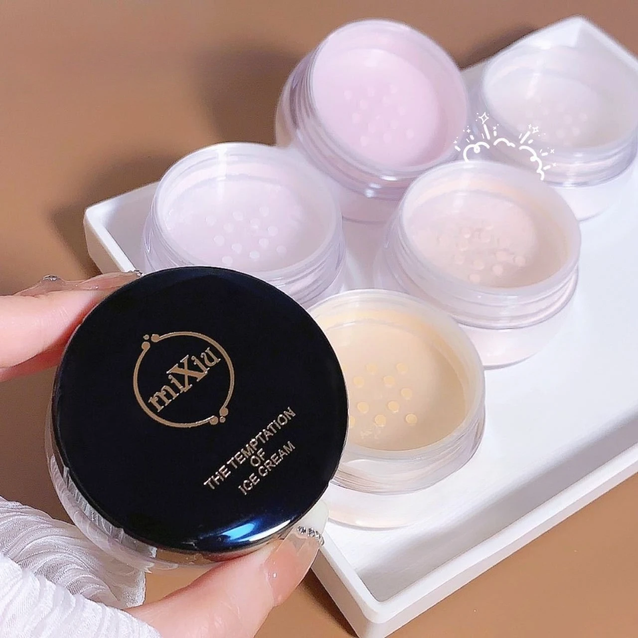

Loose powder Honey powder Long-lasting oil control sweat-proof matte smudge-proof non-caking hidden pores setting concealer