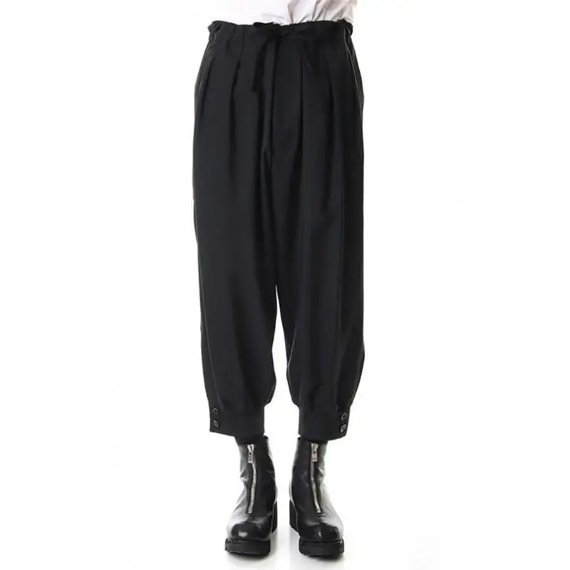 

Men's Haren Pants Spring And Autumn New Classic Simple Youth Vitality Leisure Loose Large Size Nine Minute Pants