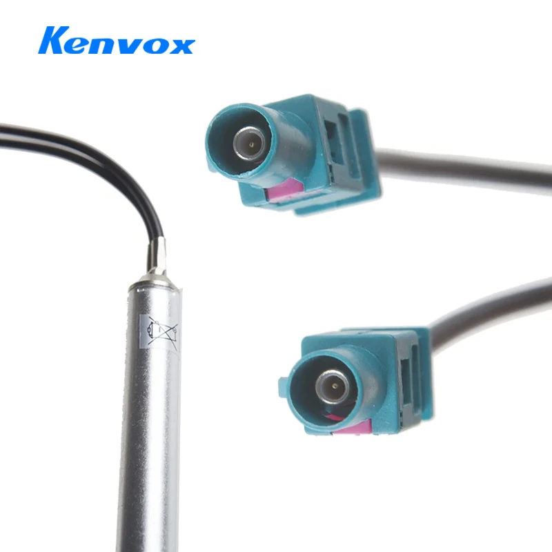 Car Special Radio Antenna AM/FM Audio Radio Signal Amplifier Dual Fakra RF Radio Antenna Aerial Adapter For AUDI 18.1' - view 4