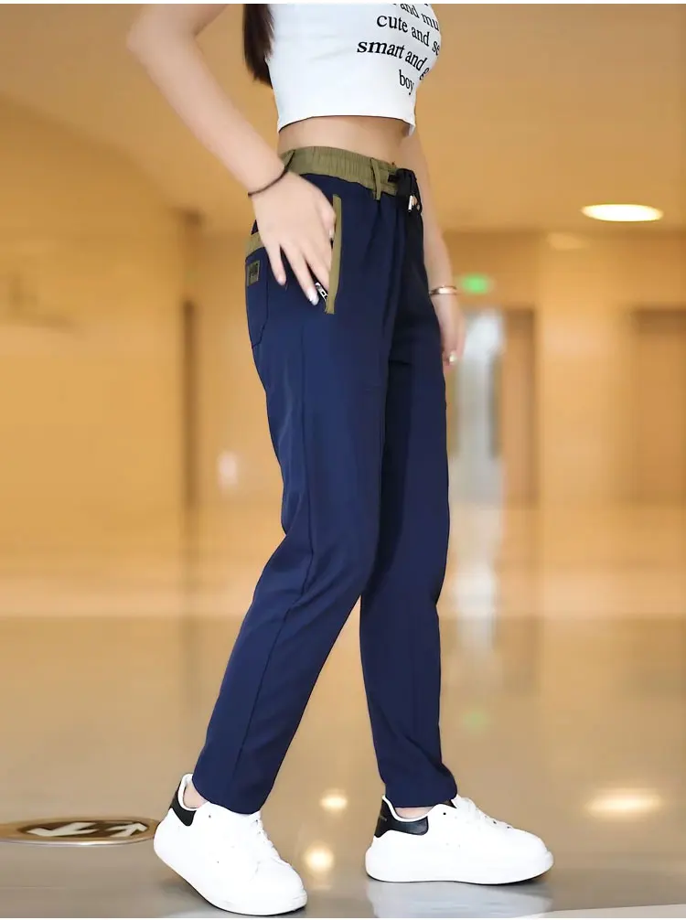 Neue Freizeithose für Herren im chinesischen Stil – Frühling/Herbst, mittelhoher Bund, elastisch, gerade geschnitten, bequem, atmungsaktiv, Sportmarke – Detail 13