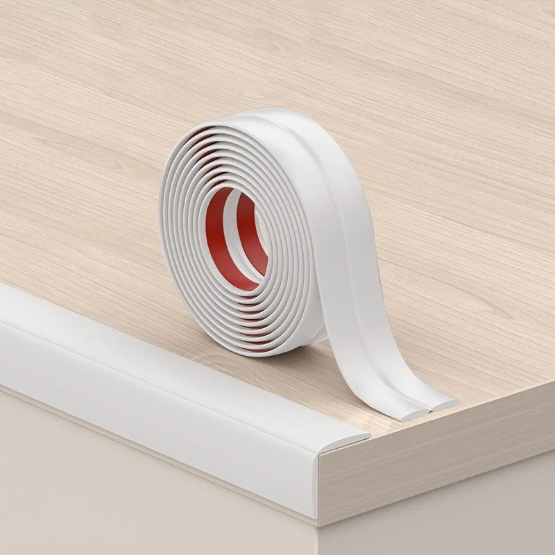 1pc 0.5/1/2/3M Corner Protector Molded Decorative Strip, Peeled and Pasted, Suitable for Walls, Floors, Countertops, and Ceiling