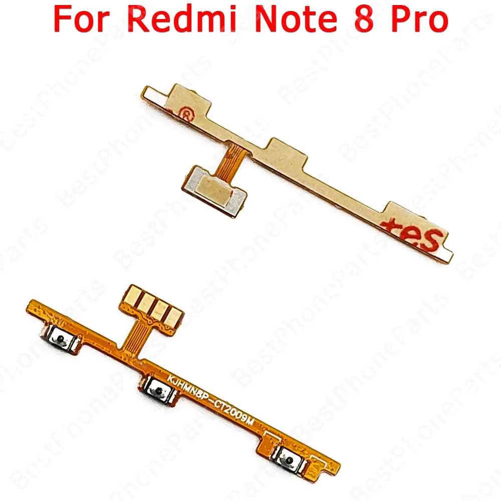 For Xiaomi Redmi Note 4 4X 5 5A 6 7 8 8T 9 Pro 9S Power On Off Switch Volume Replacement Side Button Mute Repair Flex Cable