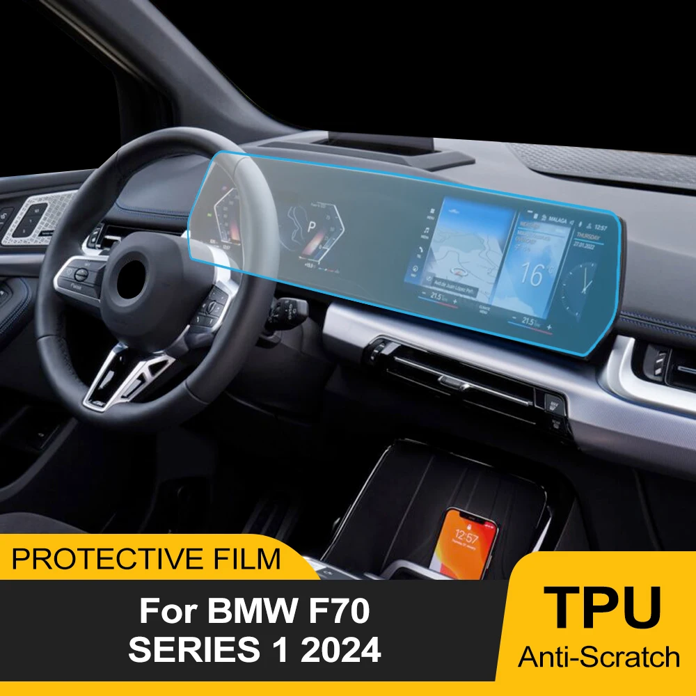 Car Navigation LCD Screen PPF TPU Film for BMW F70 Series 1 2024 LHD RHD Auto Pre-cutting Protective Film Cover Accessories