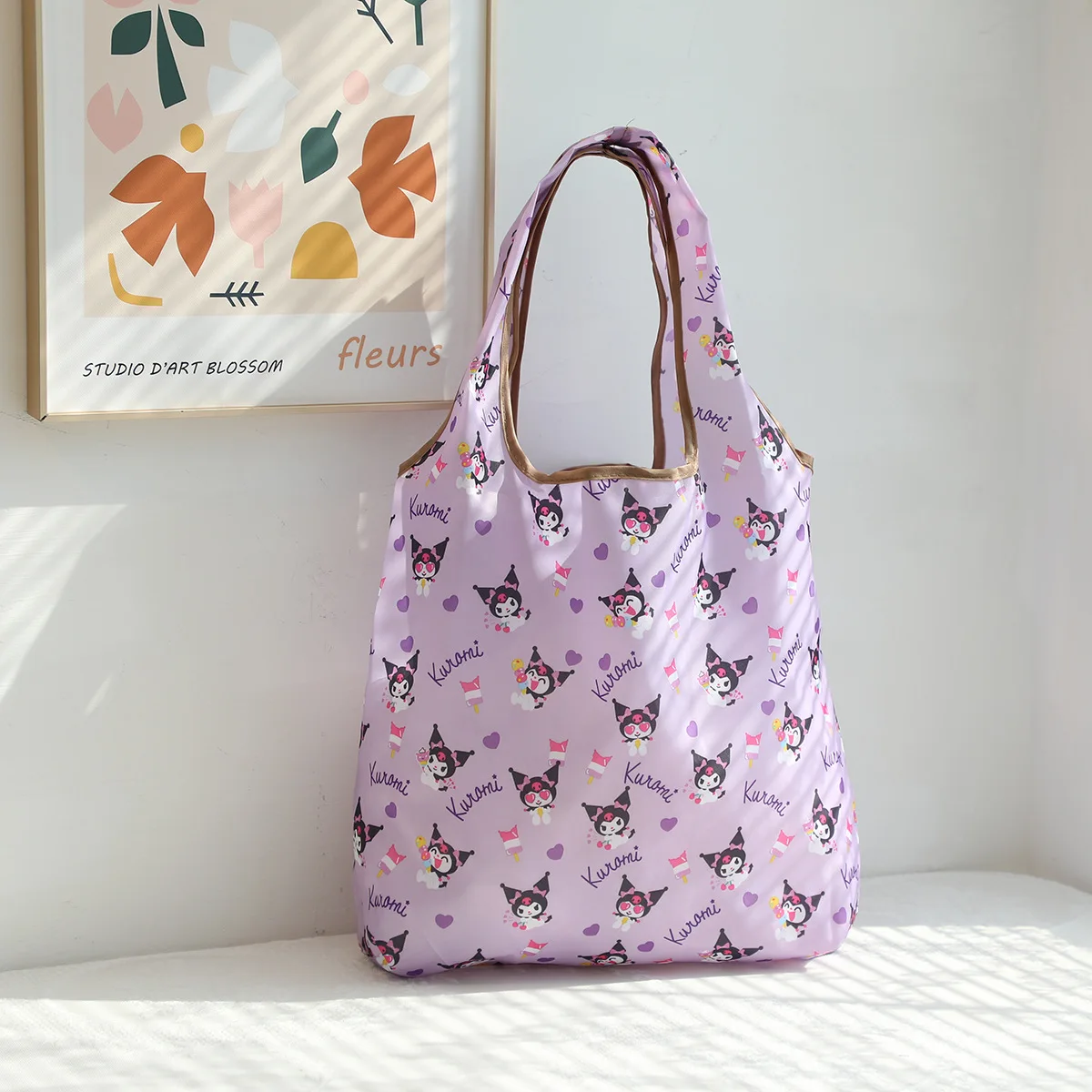 Kawaii Kuromi Cinnamoroll сумка для покупок для женщин Складная сумка Портативная Outdool Hello Kitty Cinnamoroll Melody аксессуары вещи