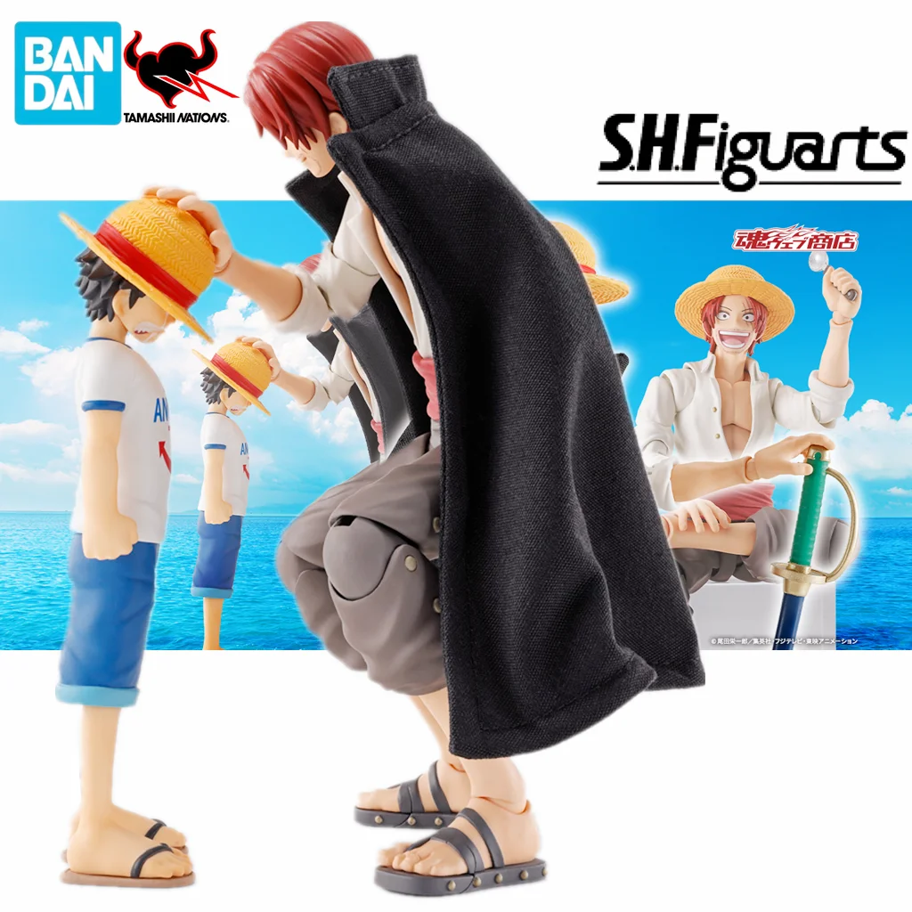 

Original BANDAI S.H.Figuarts One Piece Monkey D. Luffy Shanks Anime Figure Toys Movable PVC Model Collection Action Figurine