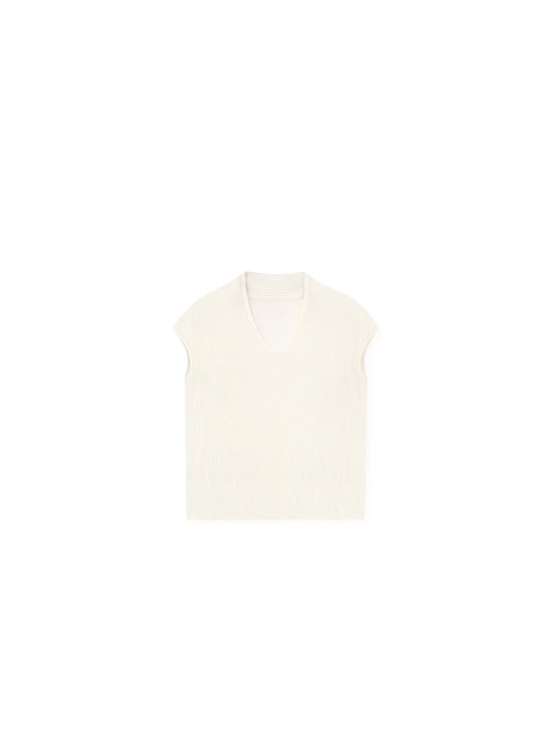 

Zhou Summer New Lightweight V-ne Knitted Vest Vertical Stripe Design Slimming Straight Tube Top Women's Faion