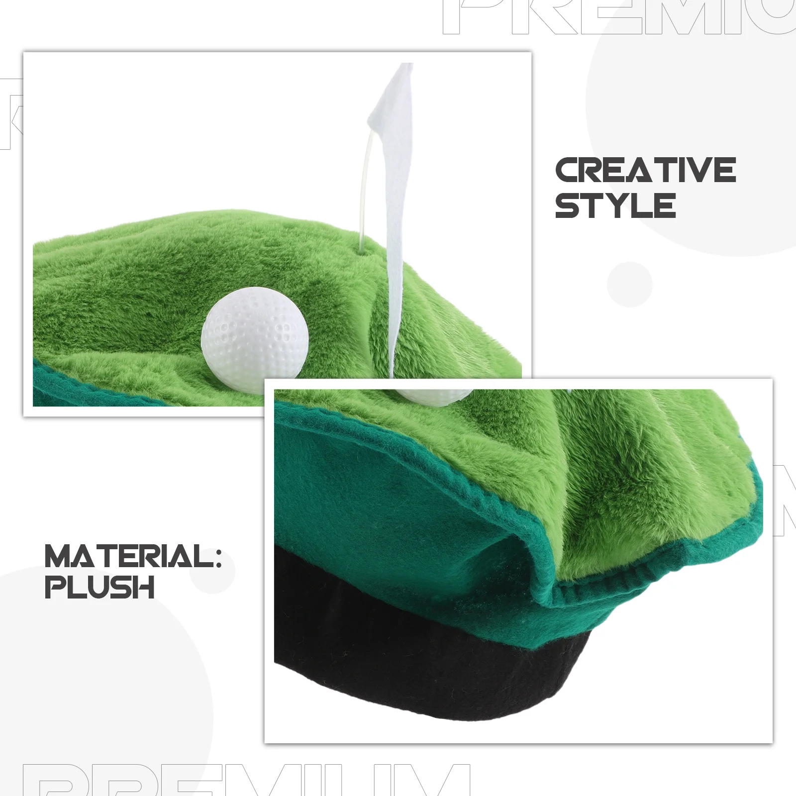 قبعة جولف بيريه خفيفة الوزن قابلة للتنفس، مناسبة عالميًا، إكسسوارات جولف رياضية، قبعة حفلات لتزيين العلم للرجال والنساء