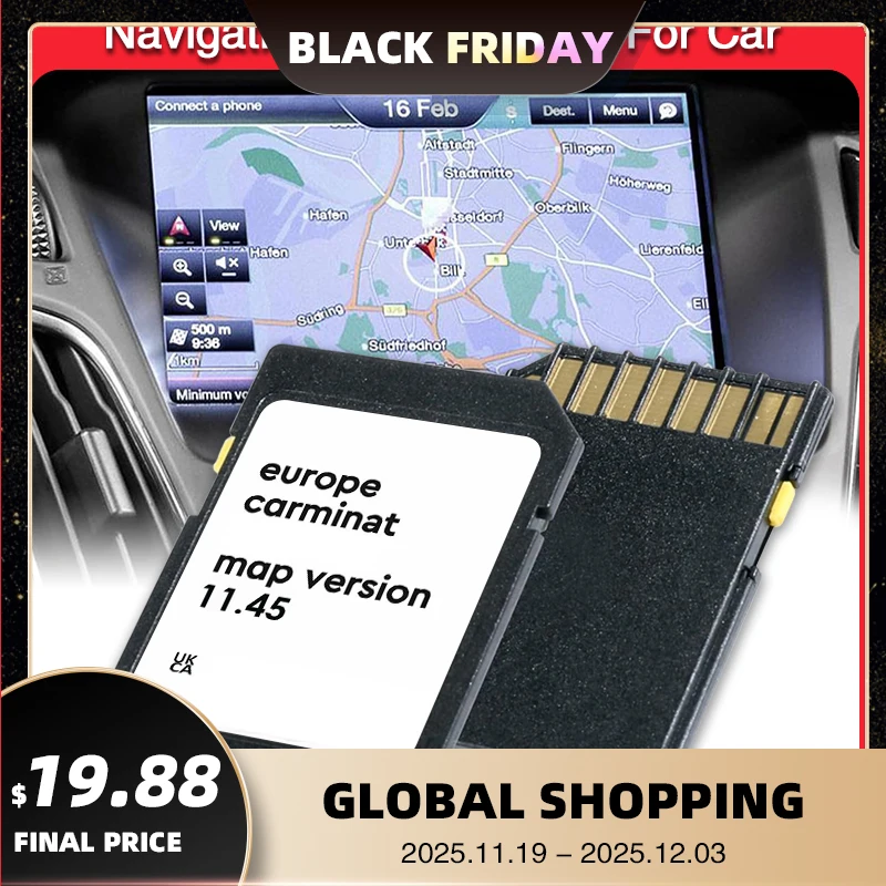 

2025 Carminat Europe Maps 8201756571 for Renault Megan Clio Laguna Scene Version 11.45 Sat Nav GPS Navigation SD Card 8GB