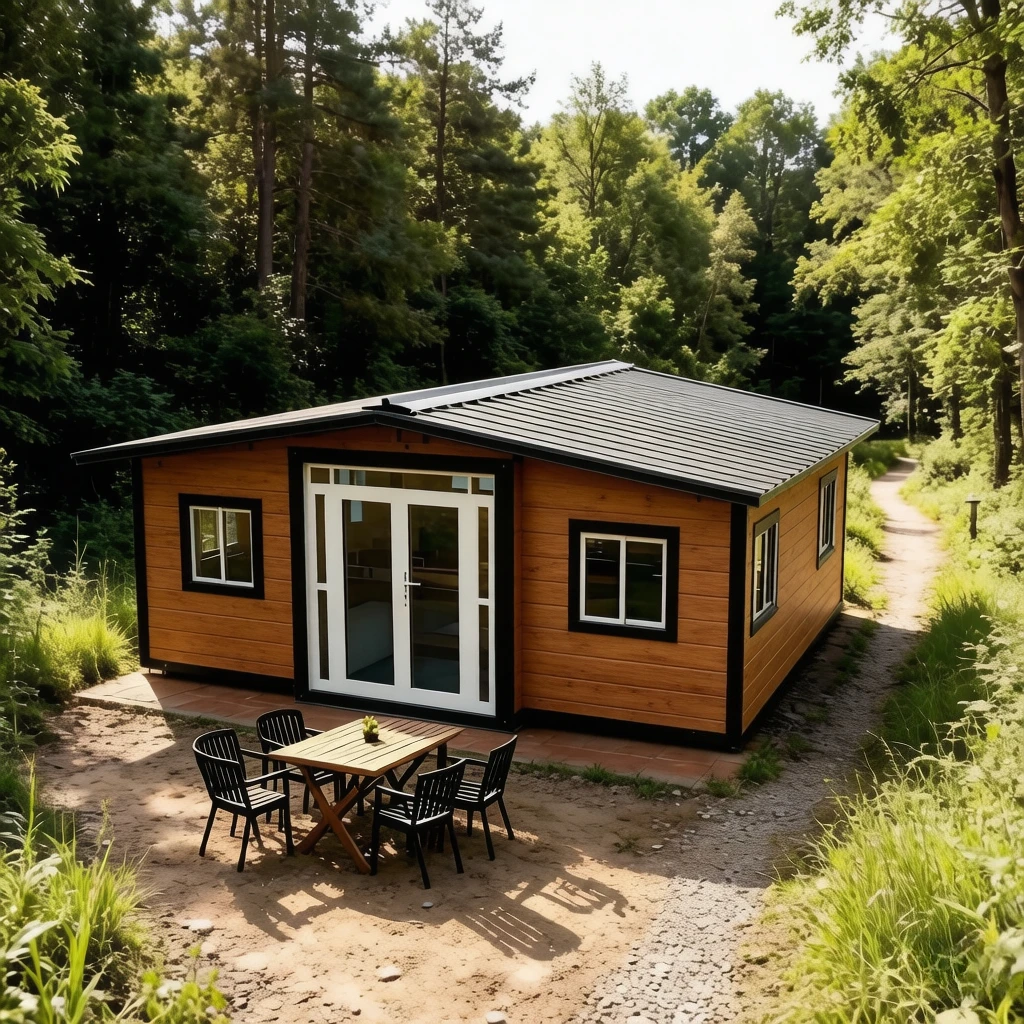 Mobile Prefab Home Prefabricated Tiny House 20ft Portable Expandable Container House Warehouse Villa Courtyard Factory Price
