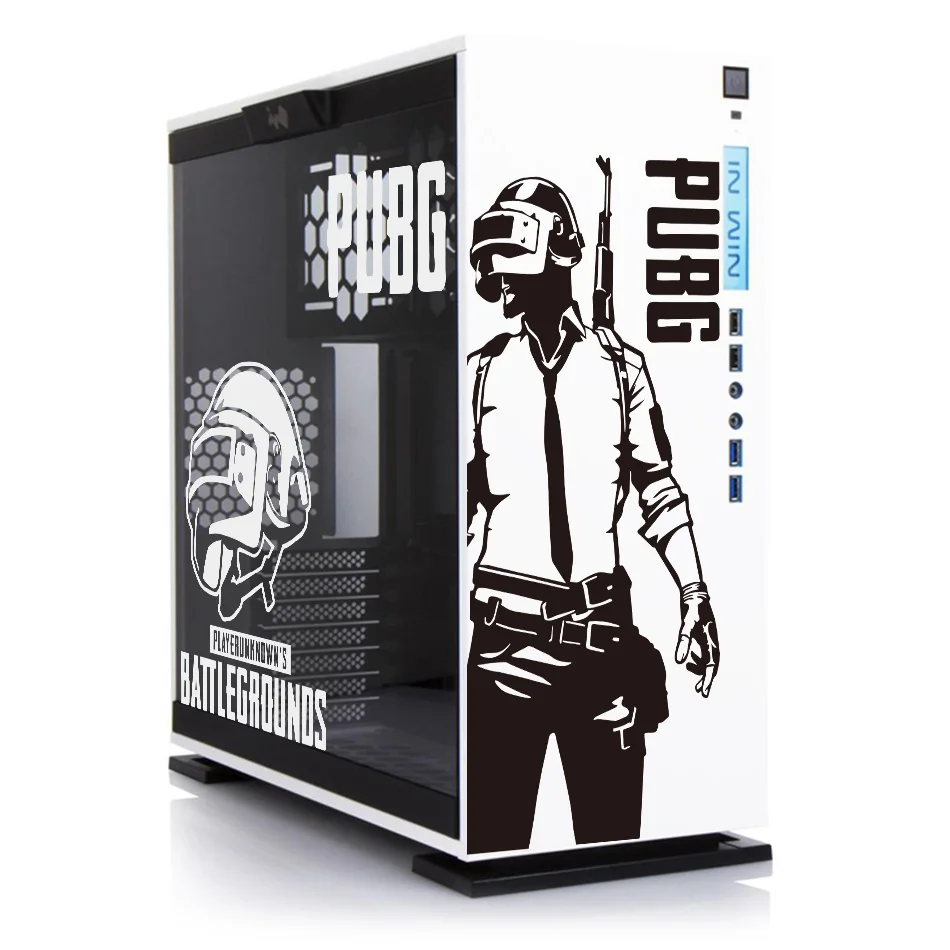 Pubg Vinyl Stickers for Gaming PC Case,Originality Decor Decals for Atx Computer Chassis Skin,Waterproof Easy Removable