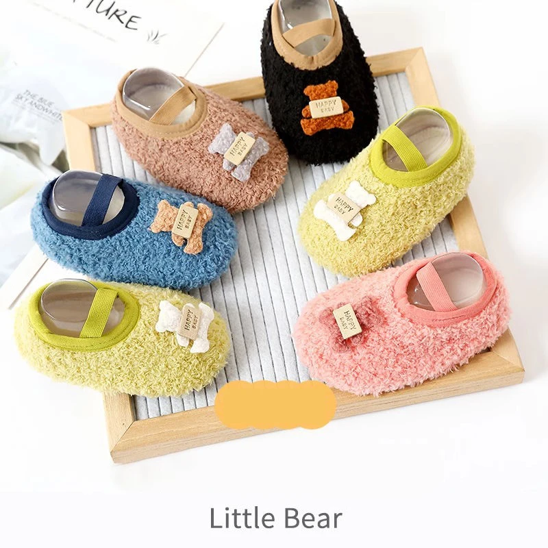

2025 Baby Floor Shoes Indoor Autumn and Winter Thick Baby and Children's Walking Shoes Socks Cool Insulation Anti Slip Soft Sole