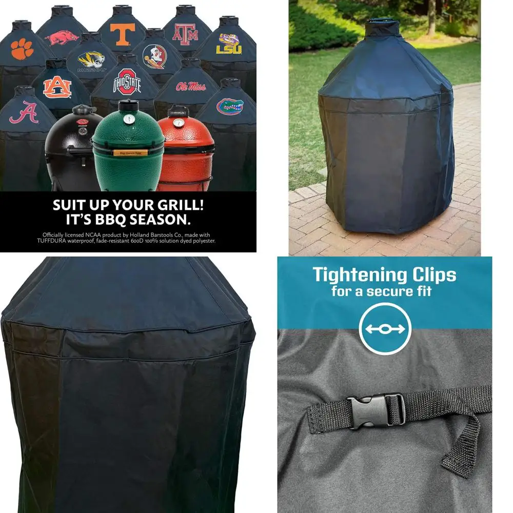 

Durable Weatherproof Grill Cover for Big Green Egg, Kamado Joe, Char-Griller Akorn - UV-Protected Fabric