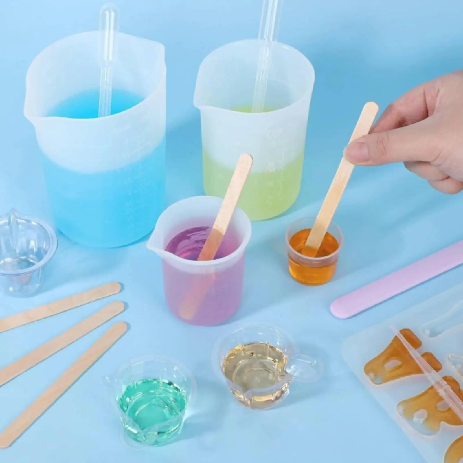 280 Pieces Resin Mixing Cup Set Easy to Blend Resin Mixing Cup Reusable