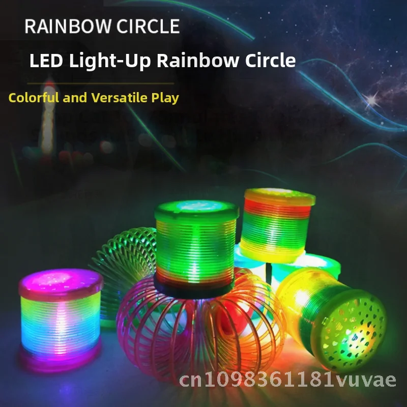 Céu estrelado projeção brilho no escuro arco-íris círculo crianças brinquedo desenvolvimento intelectual mão-on treinamento cerebral caixa de cor de plástico