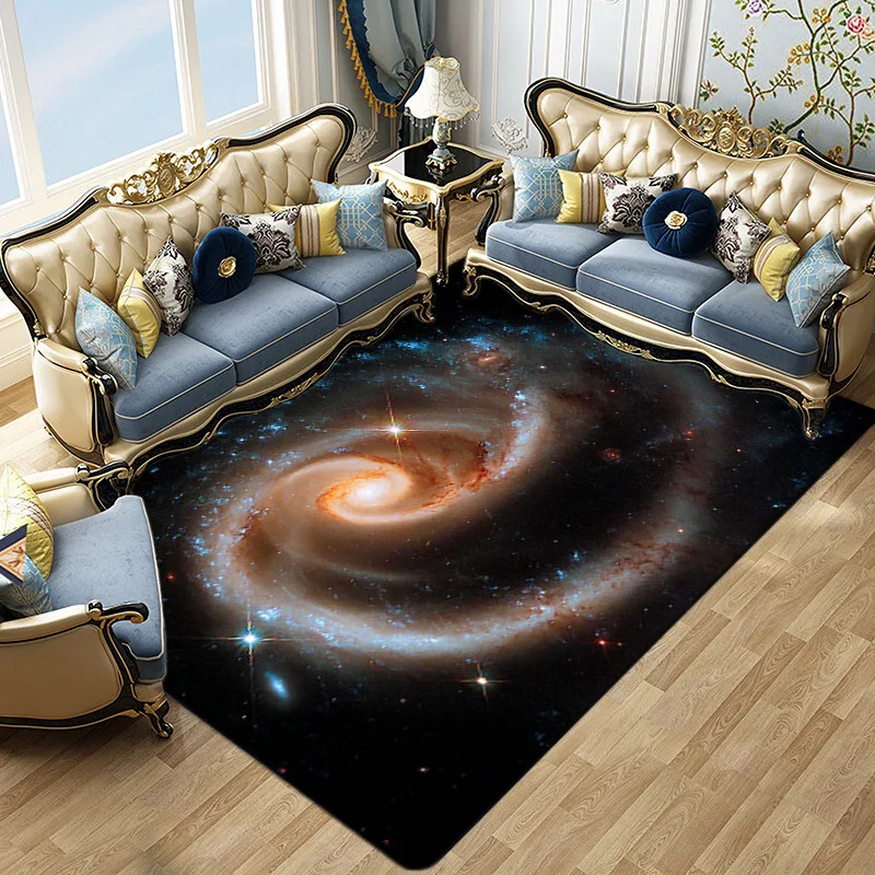 

3D вихревые ковры Universe Galaxy для дома, гостиной, декор для спальни, рядом с диваном, напольный коврик, коврик для прихожей, нескользящий коврик для игровой площадки