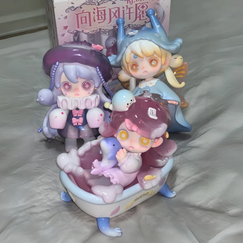 Echte Keeno V3 Wish On The Sea Breeze Serie Blind Box Mystery Box Kawaii Anime Figur Schreibtisch Dekorationen Spielzeug Freund Urlaub Gif