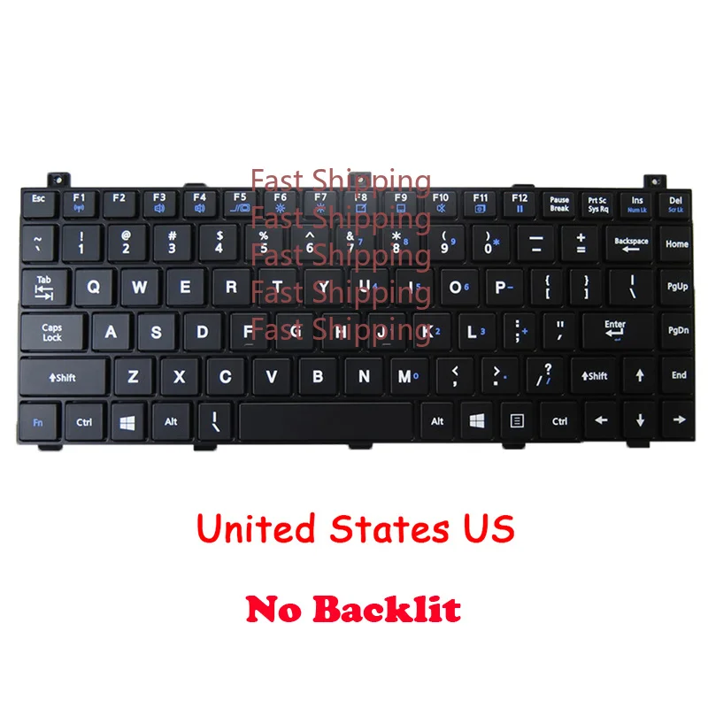 C=For Laptop With Backlit Keyboard  GETAC B300 NK5100-00015T-00/C 531085910034 Greece GK With Black Frame