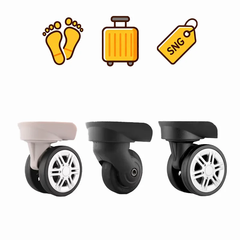 

For HANKE Luggage Accessories Ultra-Quiet, Wear-Resistant Non-Slip 360-Degree Smooth-Rotating Replacement Wheels